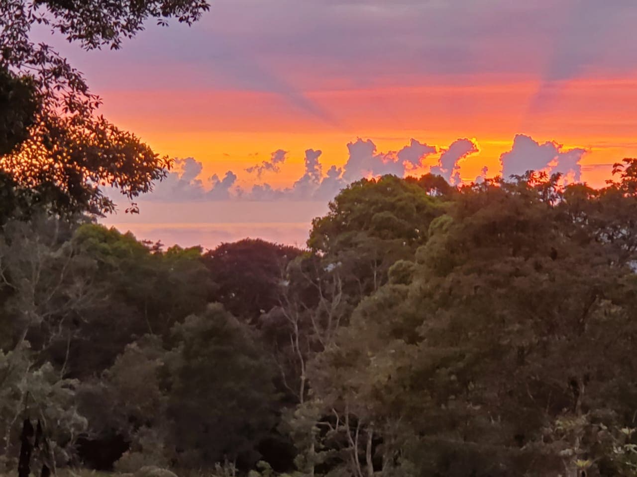 Sherbet dusk over the highlands